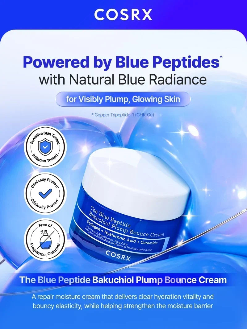 COSRX The Blue Peptide Bakuchiol Plump Bounce Cream